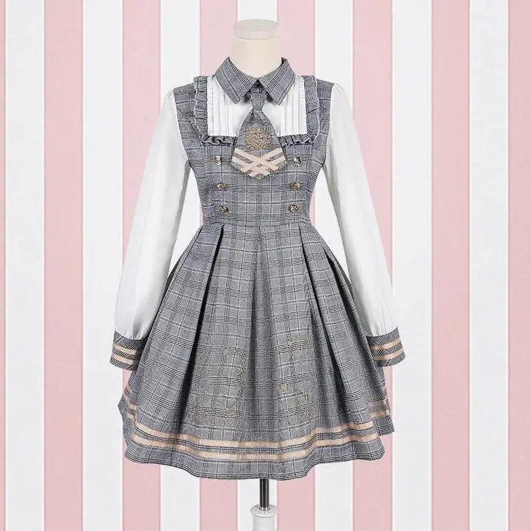 Gorgeous Lolita Inspired School Girl Dress for Role Play or Outing - dress