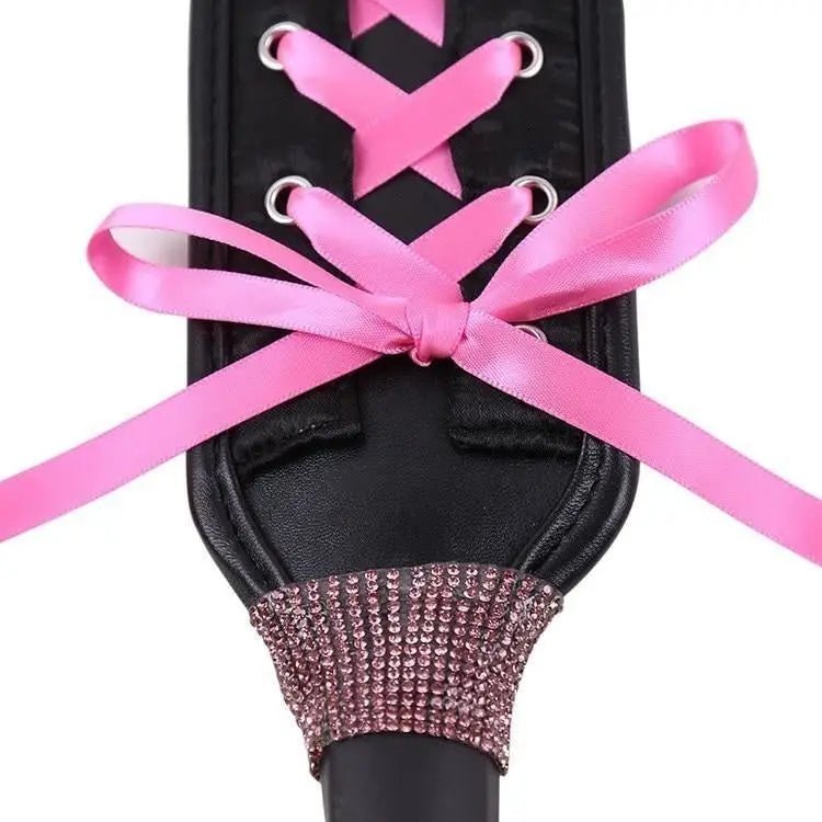 Gorgeous Vegan Leather Paddle in Pink Kawaii Princess Style - Cosparty