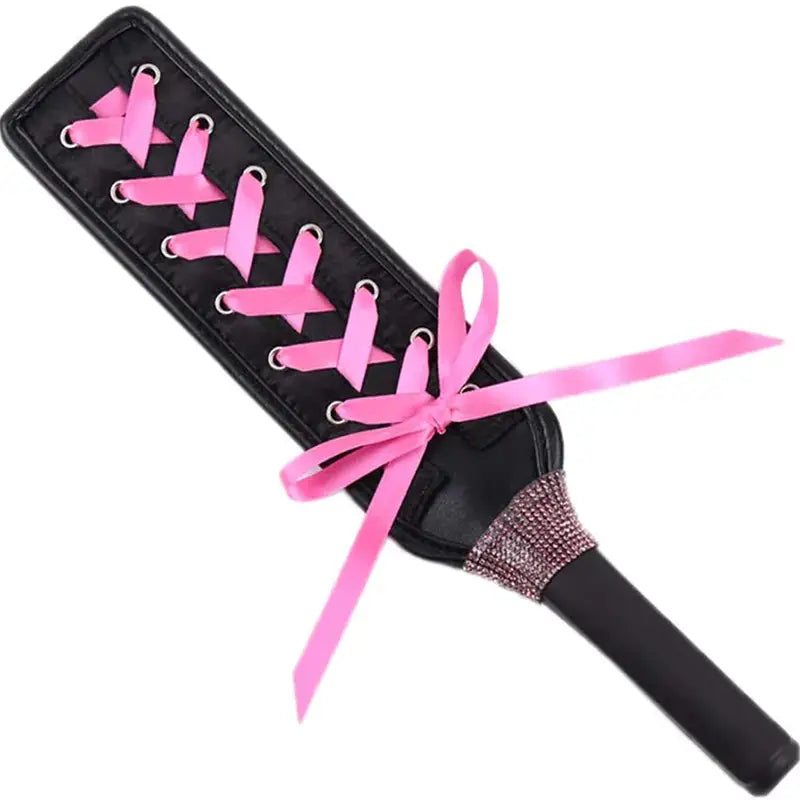 Gorgeous Vegan Leather Paddle in Pink Kawaii Princess Style - paddle