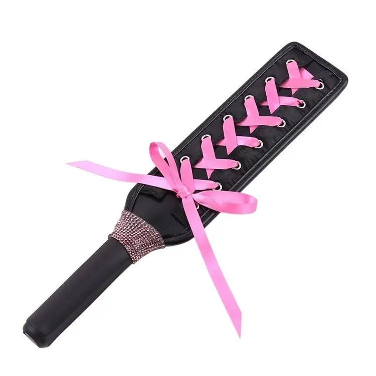 Gorgeous Vegan Leather Paddle in Pink Kawaii Princess Style - Cosparty