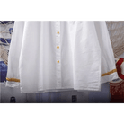 Gorgeous White Peter - Pan Style Sunflower Button - Up Blouse - Cosparty