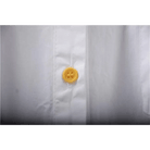 Gorgeous White Peter - Pan Style Sunflower Button - Up Blouse - Cosparty