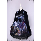 Gothic Lolita Medieval Themed Dress with Dark Victorian Influences - Dress