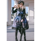 Gothic Lolita Medieval Print Dress Knights Dragons Classic