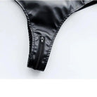 Gothic Sailor Scout Onesie in Black and Red Vegan Leather - Cosparty