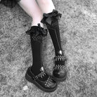 Gothic Spiderweb Stockings for Spooky Style and Cute Heart Skirts - Cosparty