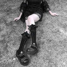 Gothic Spiderweb Stockings for Spooky Style and Cute Heart Skirts - Cosparty