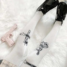 Gothic Teddy Bear Stockings for Kawaii and Littlespace Outfits - Cosparty