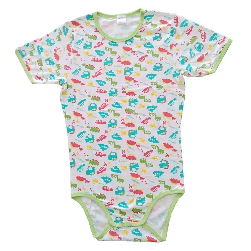 Green Dinosaur Snap Crotch Adult Onesie for Cozy Kawaii Lounging - Cosparty