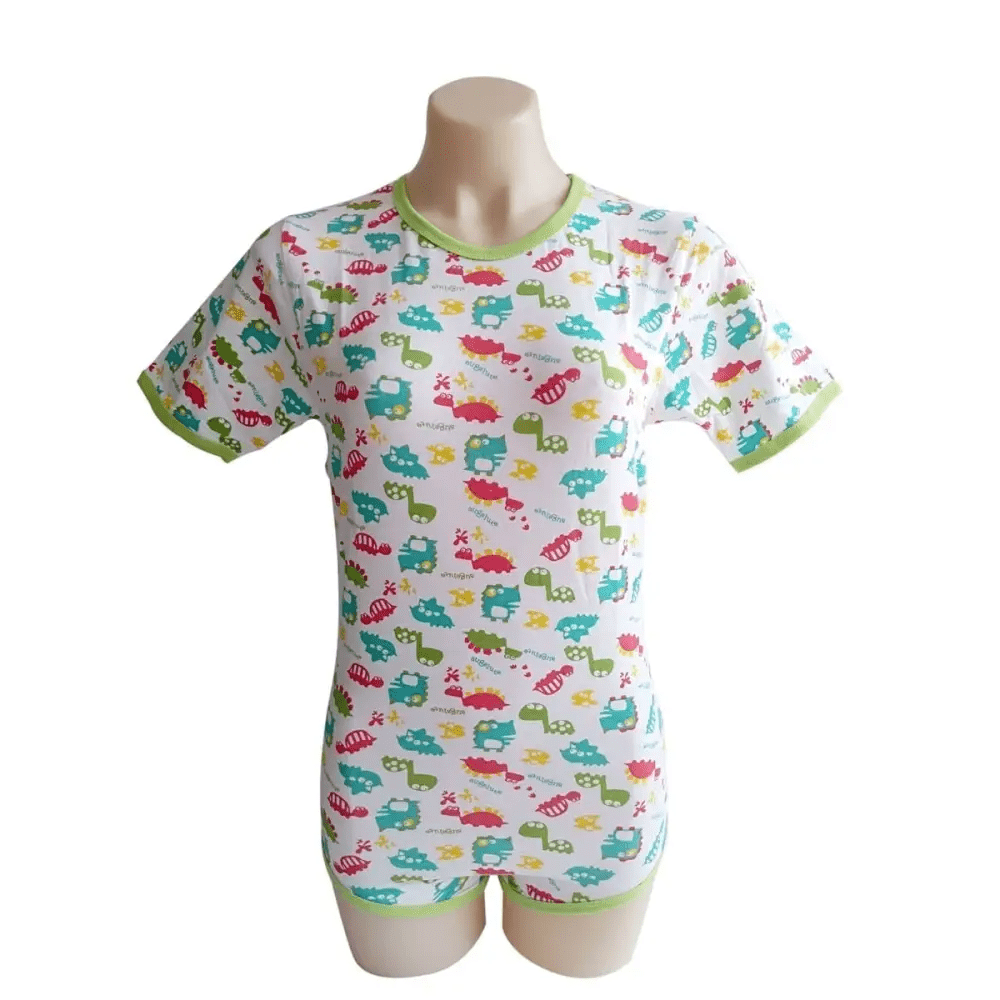 Green Dinosaur Snap Crotch Adult Onesie for Cozy Kawaii Lounging - Cosparty