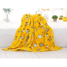Gudetama Inspired Happy Egg Yolk Fuzzy Throw Blanket - Cosparty