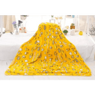 Gudetama Inspired Happy Egg Yolk Fuzzy Throw Blanket - Cosparty