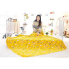 Gudetama Inspired Happy Egg Yolk Fuzzy Throw Blanket - blanket