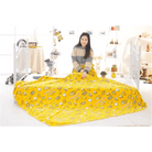 Gudetama Inspired Happy Egg Yolk Fuzzy Throw Blanket - Cosparty