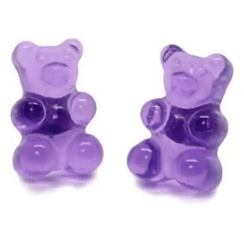 Gummy Bear Resin Earrings in Assorted Delicious Colors - Cosparty