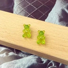 Gummy Bear Resin Earrings in Assorted Delicious Colors - Cosparty