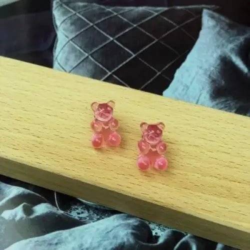 Gummy Bear Resin Earrings in Assorted Delicious Colors - Cosparty