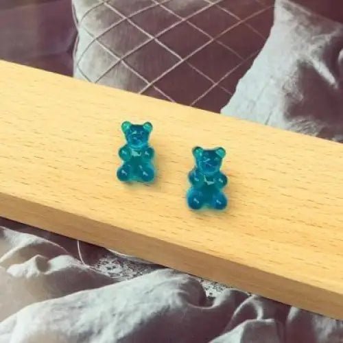 Gummy Bear Resin Earrings in Assorted Delicious Colors - Cosparty