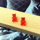 Gummy Bear Resin Earrings in Assorted Delicious Colors - Cosparty