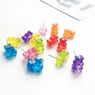 Gummy Bear Resin Earrings in Assorted Delicious Colors - Cosparty