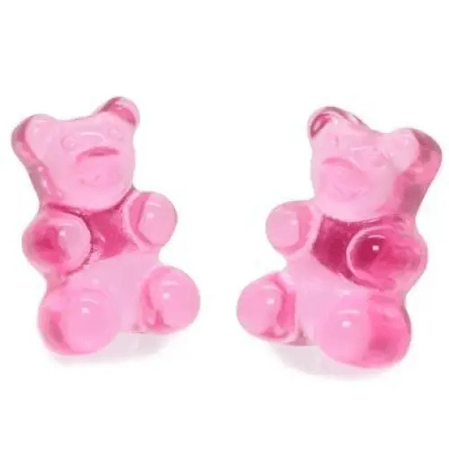 Gummy Bear Resin Earrings in Assorted Delicious Colors - Cosparty