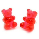 Gummy Bear Resin Earrings in Assorted Delicious Colors - Cosparty