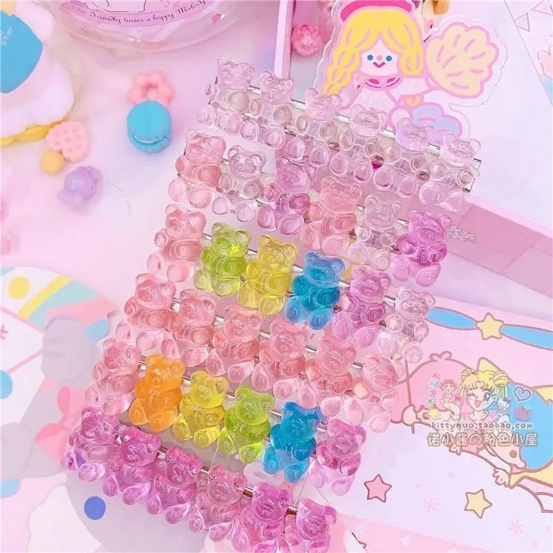 Gummy Bear Resin Hair Clips in Perfect New Condition Org In Stock - Cosparty