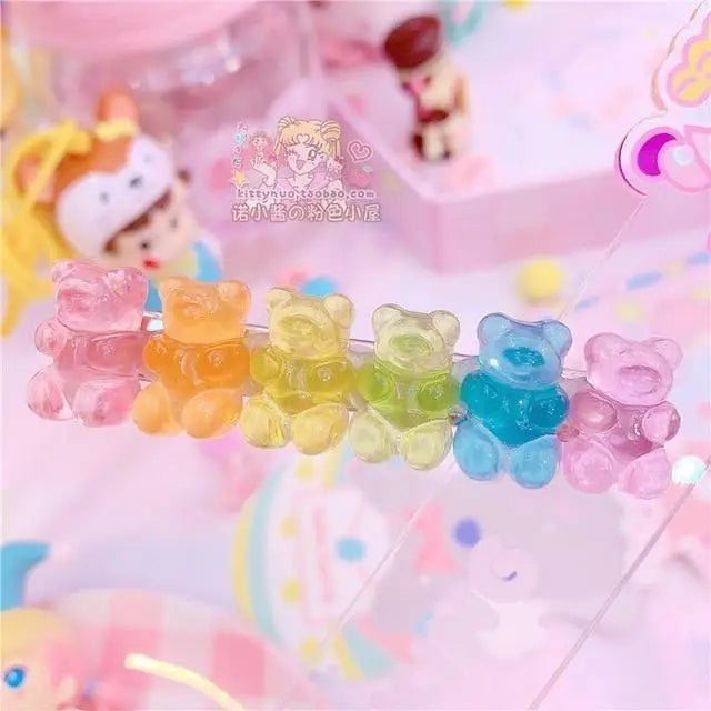 Gummy Bear Resin Hair Clips in Perfect New Condition Org In Stock - Cosparty