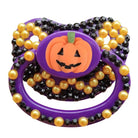 Halloween Adult Pacifier in Black and Purple Silicone - pacifier