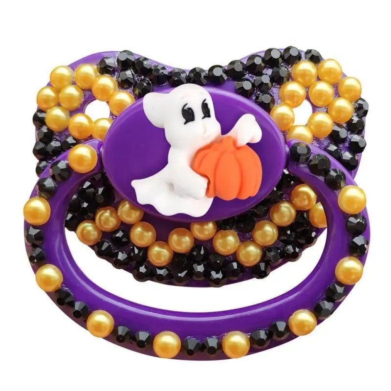 Halloween Adult Pacifier in Black and Purple Silicone - Cosparty