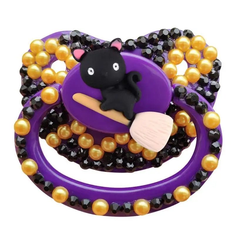 Halloween Adult Pacifier in Black and Purple Silicone - Cosparty