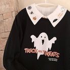 Halloween Inspired Collared Blouse Length 59cm for Year - Round Wear - Cosparty