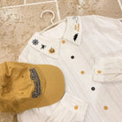 Halloween Inspired Collared Blouse Length 59cm for Year - Round Wear - Cosparty