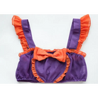 Halloween Inspired Ruffled Maid Lingerie Set in Orange and Purple - Costumes