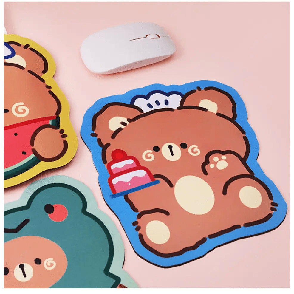 Happy Bear Gaming Kawaii Teddy Bear Mouse Pad 20x20cm - Cosparty