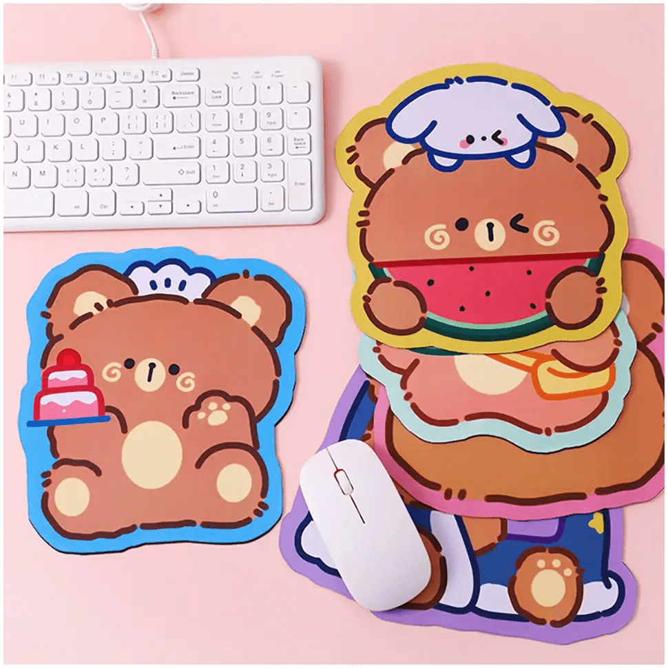 Happy Bear Gaming Kawaii Teddy Bear Mouse Pad 20x20cm - Cosparty