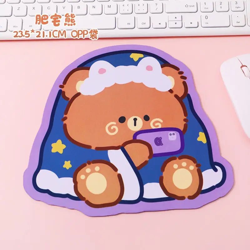 Happy Bear Gaming Kawaii Teddy Bear Mouse Pad 20x20cm - Cosparty