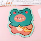 Happy Bear Gaming Kawaii Teddy Bear Mouse Pad 20x20cm - Frog Bear - mouse pad