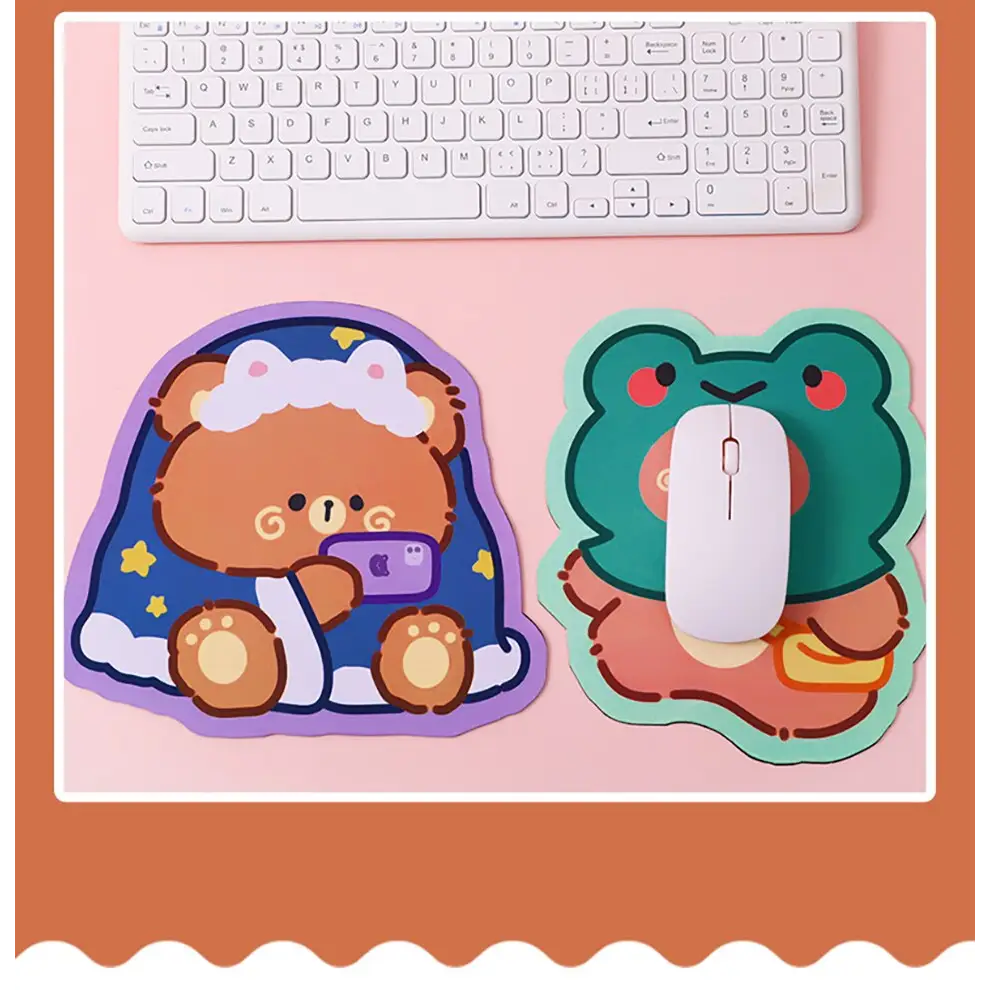 Happy Bear Gaming Kawaii Teddy Bear Mouse Pad 20x20cm - mouse pad