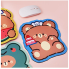 Happy Bear Gaming Kawaii Teddy Bear Mouse Pad 20x20cm - mouse pad