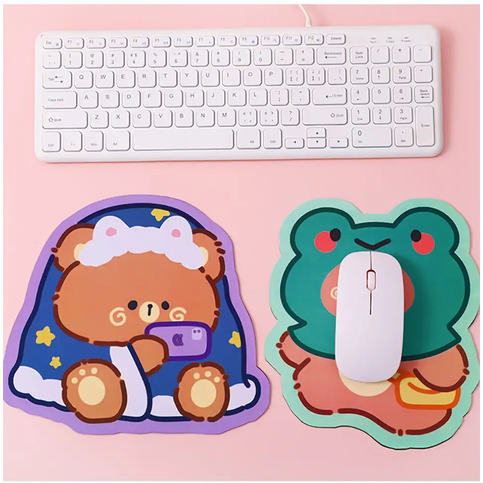 Happy Bear Gaming Kawaii Teddy Bear Mouse Pad 20x20cm - mouse pad