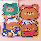 Happy Bear Gaming Kawaii Teddy Bear Mouse Pad 20x20cm - mouse pad