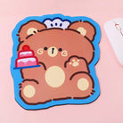 Happy Bear Gaming Kawaii Teddy Bear Mouse Pad 20x20cm - Birthday Bear - mouse pad