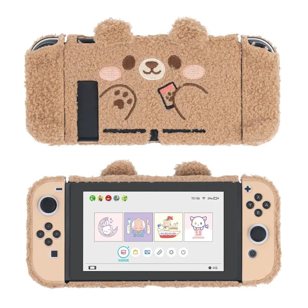 Happy Bear Switch Cover for a Kawaii Nintendo Switch Experience - Cosparty