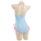 Happy Bunny High Quality Ruffled Adult Onesie Romper and Swimsuit - onesie