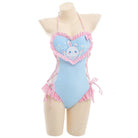 Happy Bunny High Quality Ruffled Adult Onesie Romper and Swimsuit - S - onesie