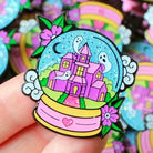 Happy Halloween Snowglobe Enamel Pin for Pastel Goth Lovers - Brooches & Lapel Pins