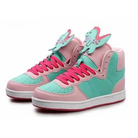 Harajuku High Top Sneakers with Pastel Dinosaur Design - Shoes