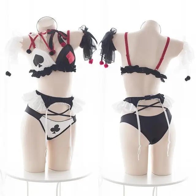Harley Quinn and Joker Inspired Lingerie Set for Kids - Cosparty