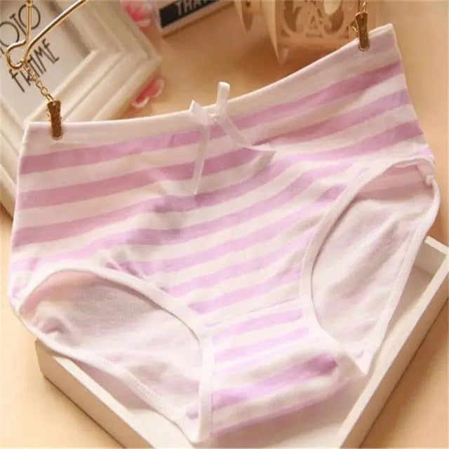 Hatsune Miku Inspired Candy-Colored Full Brief Panties - Purple - underwear